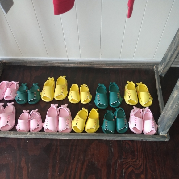 Other - Toddler clothes and shark crocs